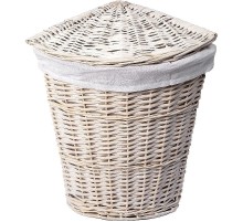 Корзина для белья WasserKRAFT Vils WB-560-M с крышкой цвет Белый