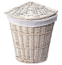 Корзина для белья WasserKRAFT Vils WB-560-M с крышкой цвет Белый