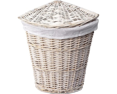 Корзина для белья WasserKRAFT Vils WB-560-M с крышкой цвет Белый