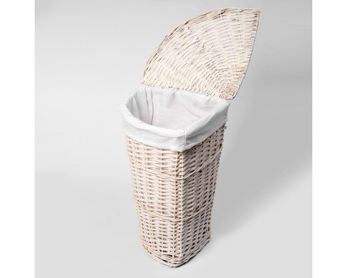 Корзина для белья WasserKRAFT Vils WB-560-L с крышкой цвет Белый