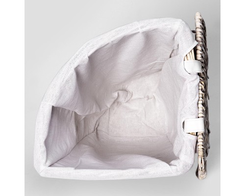 Корзина для белья WasserKRAFT Vils WB-560-L с крышкой цвет Белый