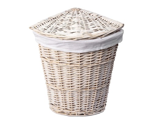 Корзина для белья WasserKRAFT Vils WB-560-L с крышкой цвет Белый