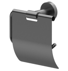 Держатель туалетной бумаги Whitecross Ergo gunmetal ER2262GM с крышкой Оружейная сталь