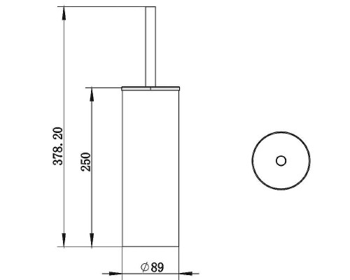 Ершик для унитаза Whitecross Ergo ER2274CP Медь