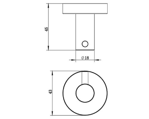 Крючок Whitecross Ergo ER2210CP Медь