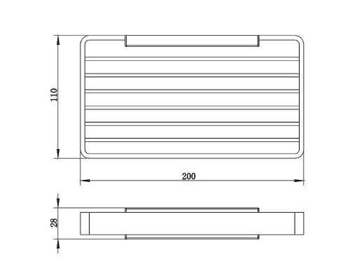 Мыльница Whitecross Cubo nickel brushed CU2424NIB Брашированный никель