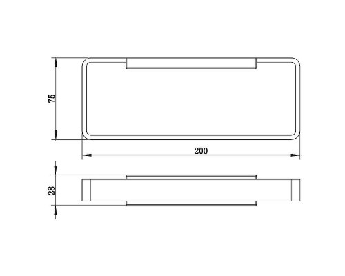 Полотенцедержатель Whitecross Cubo chrome CU2458CR Хром