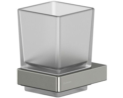 Стакан для зубных щеток Whitecross Cubo nickel brushed CU2430NIB Брашированный никель