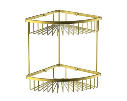 Полка корзина Wonzon & Woghand WW-4128-BG угловая цвет Брашированное золото