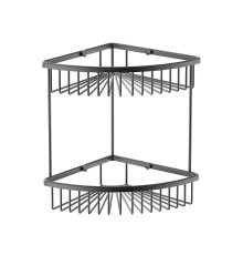 Полка корзина Wonzon & Woghand WW-4128-BGM угловая цвет Темный графит