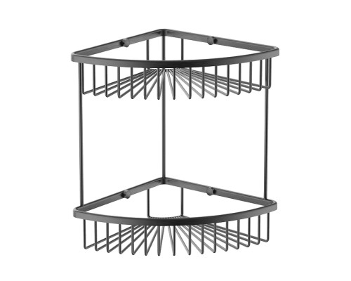 Полка корзина Wonzon & Woghand WW-4128-BGM угловая цвет Темный графит