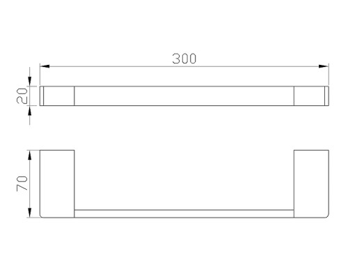 Полотенцедержатель Wonzon & Woghand WW-9513 цвет Хром