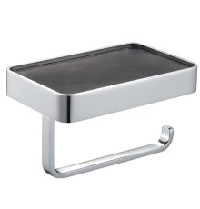 Держатель туалетной бумаги Wonzon & Woghand WW-9536 с полкой цвет Хром