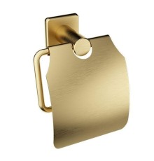 Держатель туалетной бумаги Wonzon & Woghand WW-V1802-BG с крышкой цвет Брашированное золото