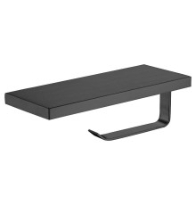 Держатель туалетной бумаги Wonzon & Woghand WW-V2801-MB с полкой цвет Черный матовый