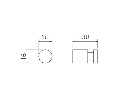 Крючок Wonzon & Woghand Easy WW-8105-1-BGM цвет Темный графит