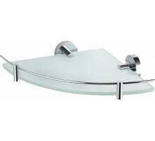 Стеклянная полка Wonzon & Woghand Easy WW-8117 угловая цвет Хром
