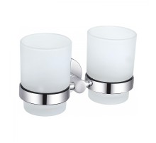 Стакан для зубных щеток Wonzon & Woghand Easy WW-8128 двойной цвет Хром