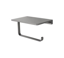 Держатель туалетной бумаги Wonzon & Woghand Eclipse WW-9126-BGM с полкой цвет Темный графит