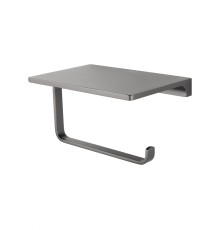 Держатель туалетной бумаги Wonzon & Woghand Eclipse WW-9126-BGM с полкой цвет Темный графит