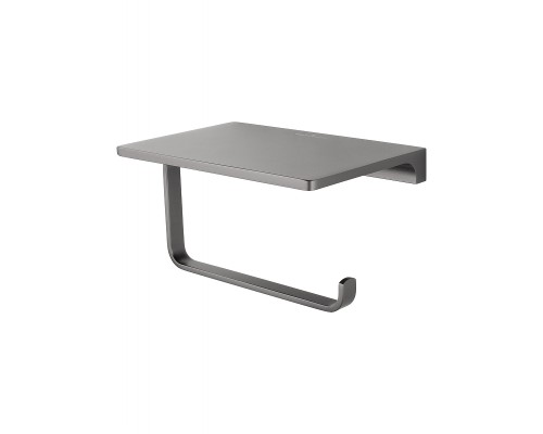 Держатель туалетной бумаги Wonzon & Woghand Eclipse WW-9126-BGM с полкой цвет Темный графит