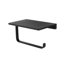 Держатель туалетной бумаги Wonzon & Woghand Eclipse WW-9126-BL с полкой цвет Черный