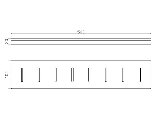 Металлическая полка Wonzon & Woghand Eclipse WW-9127-BL цвет Черный