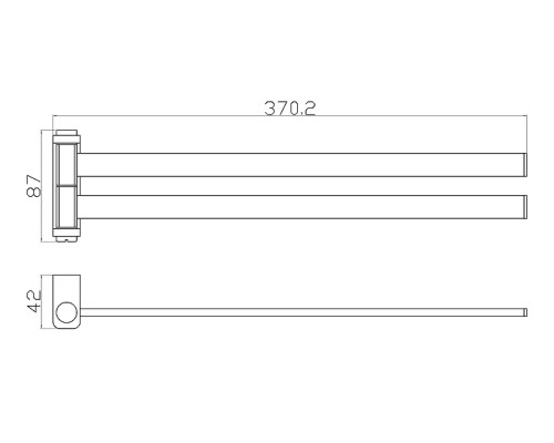 Полотенцедержатель Wonzon & Woghand Eclipse WW-9131-LG поворотный цвет Глянцевое золото