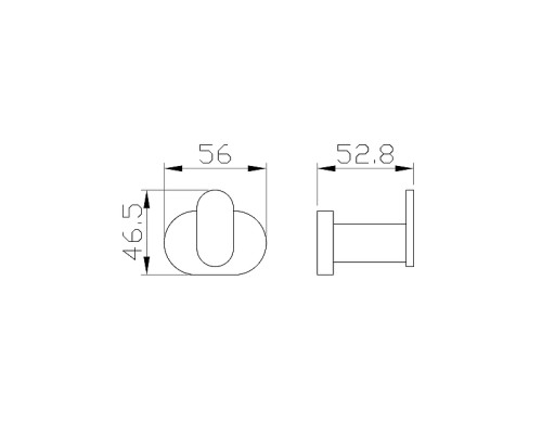 Крючок Wonzon & Woghand First WW-8415 цвет Хром
