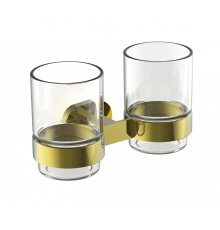 Стакан для зубных щеток Wonzon & Woghand First WW-8428-LG двойной цвет Глянцевое золото
