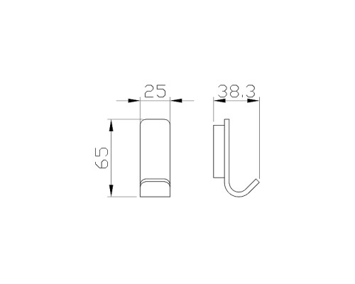 Крючок Wonzon & Woghand Lotte WW-8315 цвет Хром