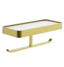 Держатель туалетной бумаги Wonzon & Woghand Lotte WW-8356A-BG двойной с полкой цвет Брашированное золото