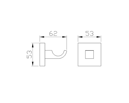 Крючок Wonzon & Woghand Polo WW-8915 цвет Хром