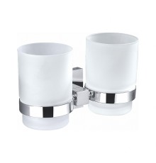 Стакан для зубных щеток Wonzon & Woghand Polo WW-8928 двойной цвет Хром