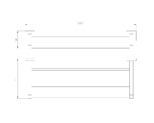 Полка для полотенец Wonzon & Woghand Polo WW-8981 цвет Хром