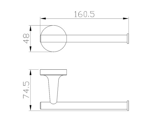 Держатель туалетной бумаги Wonzon & Woghand Simple WW-6516 цвет Хром