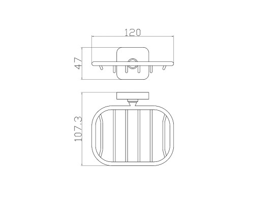 Мыльница Wonzon & Woghand Still WW-6624 цвет Хром