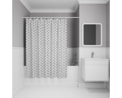 Шторка для ванны Iddis Base 180х200 BB04P18i11 Белая