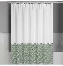 Шторка для ванны Iddis Base 180х200 BW04P18i11 Белая Зеленая
