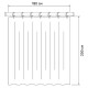 Шторка для ванны Iddis Base 180х200 BS04P18i11 Синяя