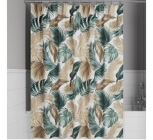 Шторка для ванны Iddis Base 180х200 BF06P18i11 Зеленая Коричневая