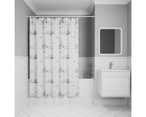 Шторка для ванны Iddis Base 180х200 BO02P18i11 Белая