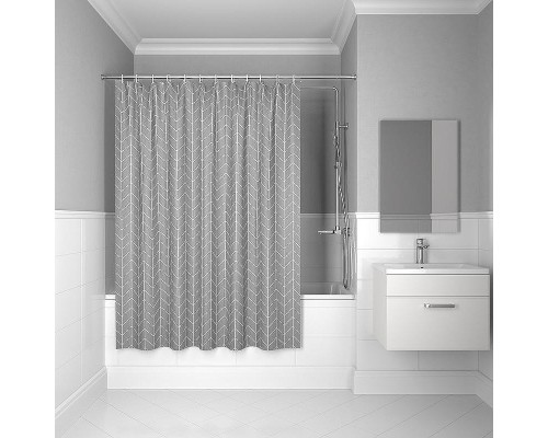 Шторка для ванны Iddis Base 240х200 BD06P24i11 Серая