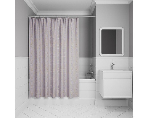 Шторка для ванны Iddis Base 240х200 BG02P18i11 Фиолетовая