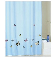 Шторка для ванны Iddis Butterfly 200x200 Голубая