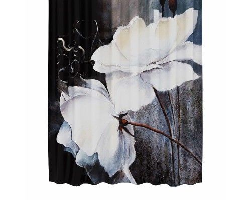 Шторка для ванны WasserKRAFT Ammer 180х200 SC-70102 Цветы