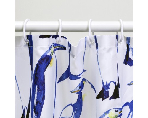 Шторка для ванны WasserKRAFT Berkel 180х200 SC-49101 Пингвины