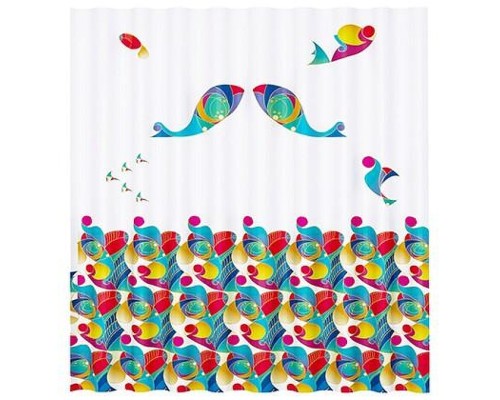 Шторка для ванны WasserKRAFT Berkel 180х200 SC-68101 Море