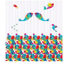 Шторка для ванны WasserKRAFT Berkel 180х200 SC-68101 Море