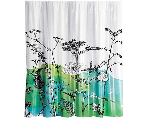 Шторка для ванны WasserKRAFT Dill 180х200 SC-39101 Полевые цветы